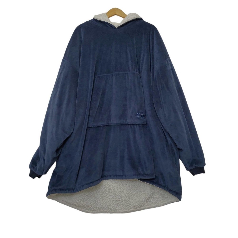 The Comfy Blanket Navy Blue Hoodie Sweatshirt Pullover One Size Long Sleeve‎